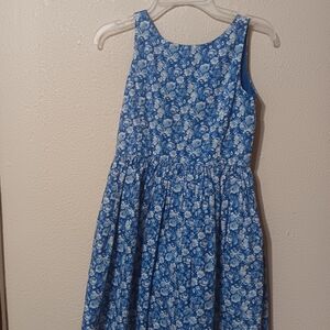 Polo Ralph Lauren Floral Blue Kids Dress